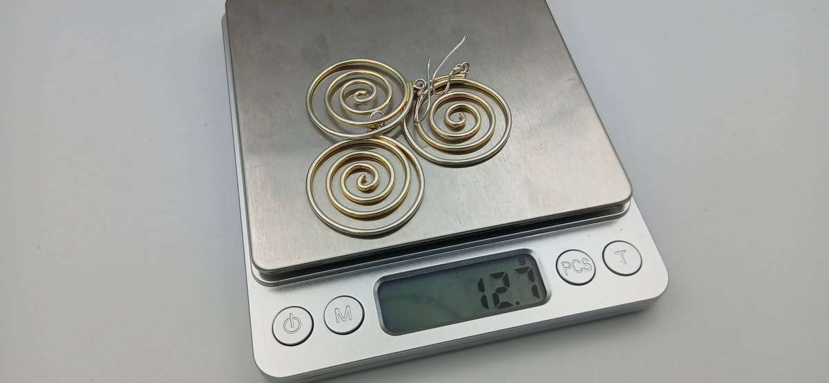 Sterling Silver Celtic Spiral Set\ Earrings & Pendant\