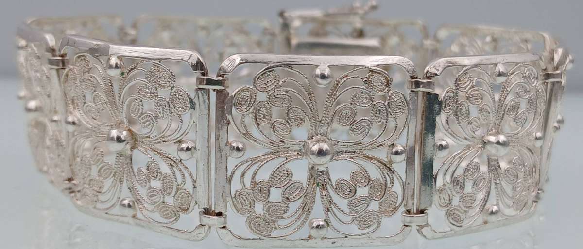 Beautiful Filigree Silver /.800/ Bracelet