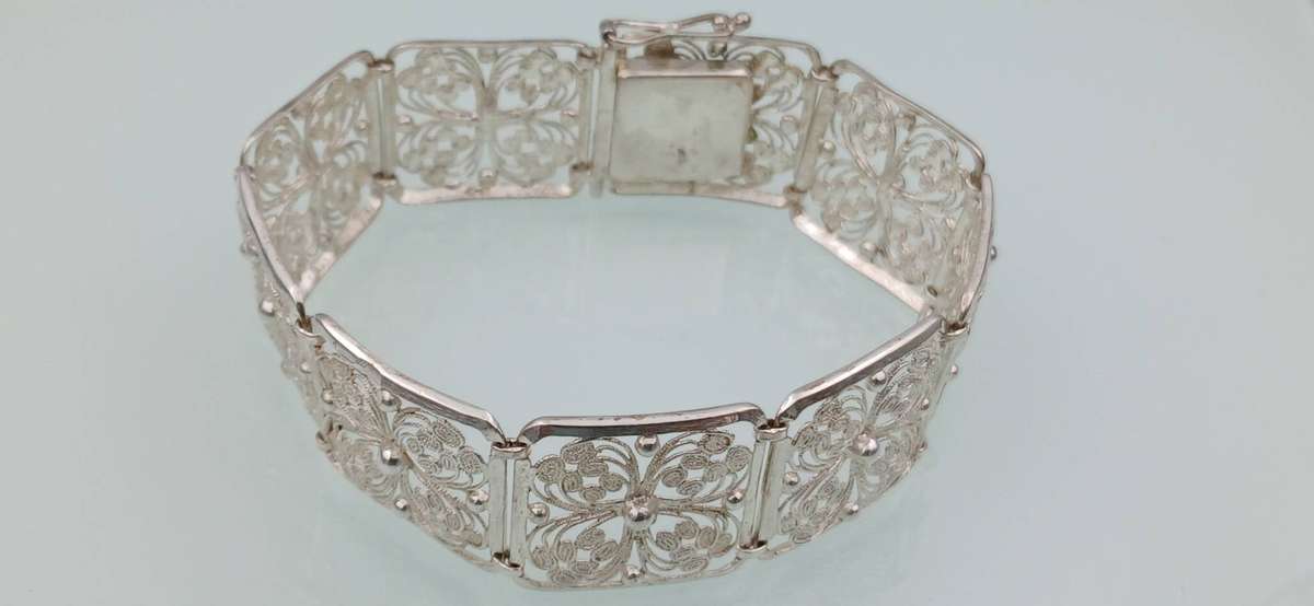 Beautiful Filigree Silver /.800/ Bracelet