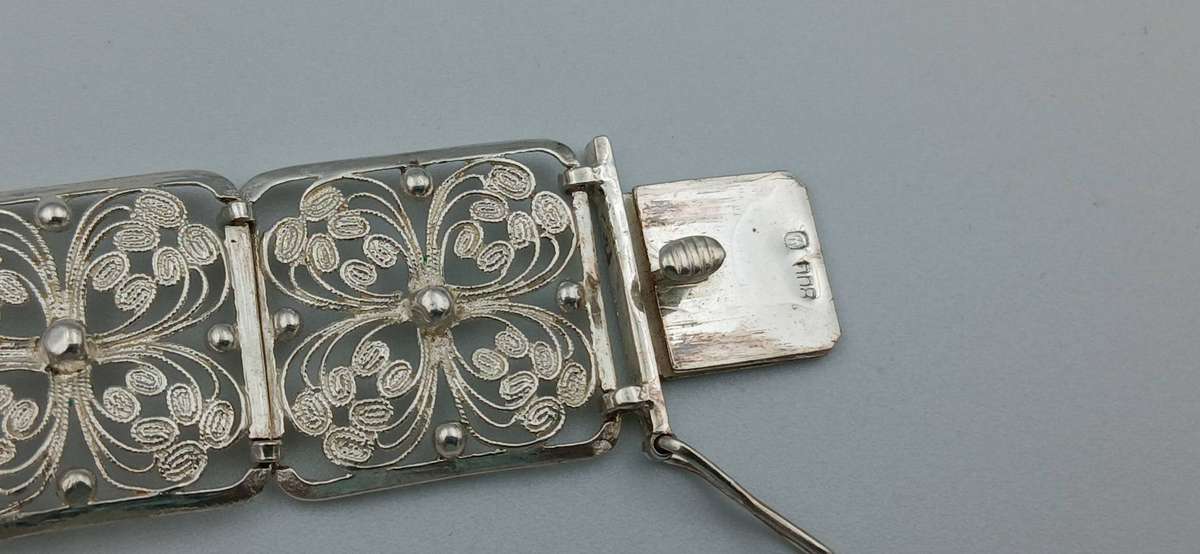 Beautiful Filigree Silver /.800/ Bracelet
