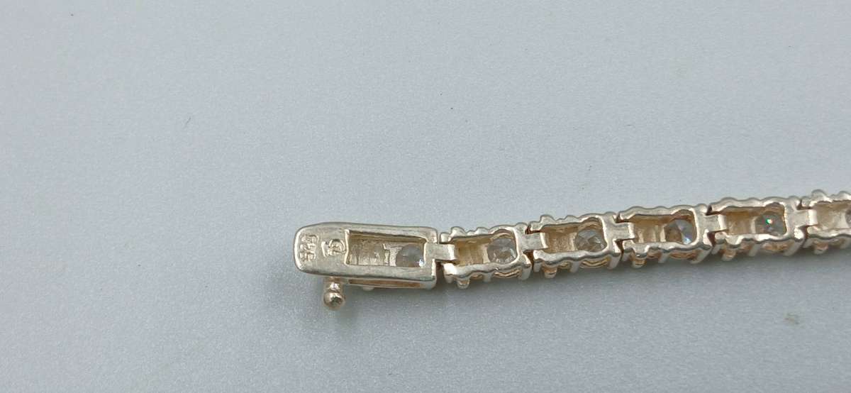 Elegant Sterling Silver Tennis Bracelet