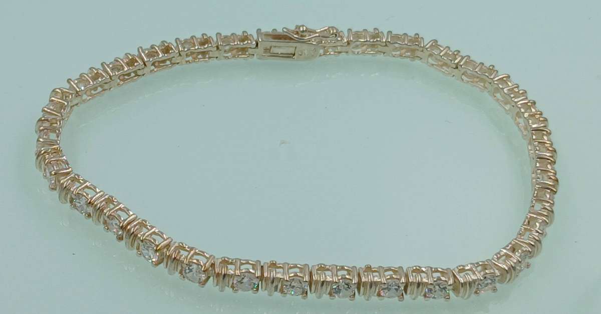 Elegant Sterling Silver Tennis Bracelet