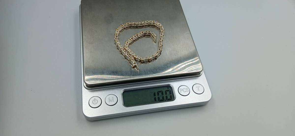 Elegant Sterling Silver Tennis Bracelet