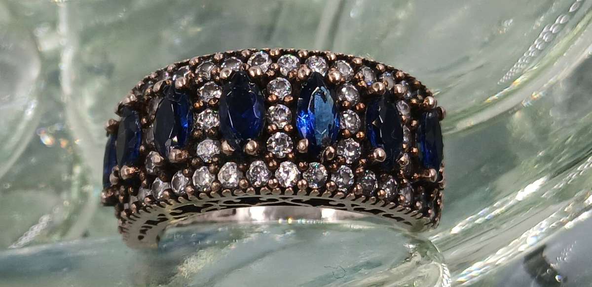 Vintage Two Tones Sterling Silver Ring