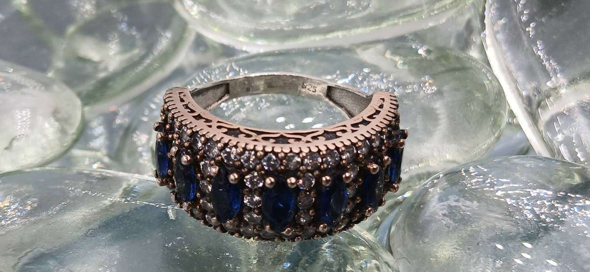 Vintage Two Tones Sterling Silver Ring