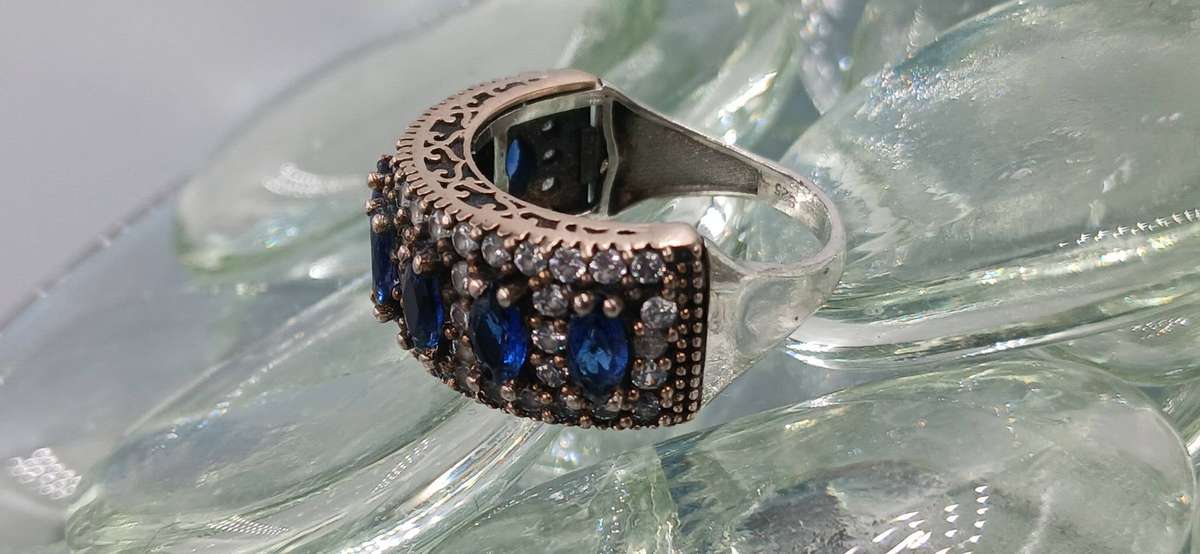 Vintage Two Tones Sterling Silver Ring