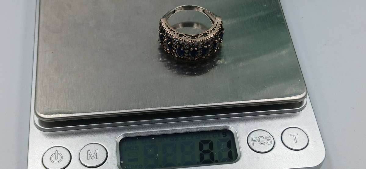 Vintage Two Tones Sterling Silver Ring