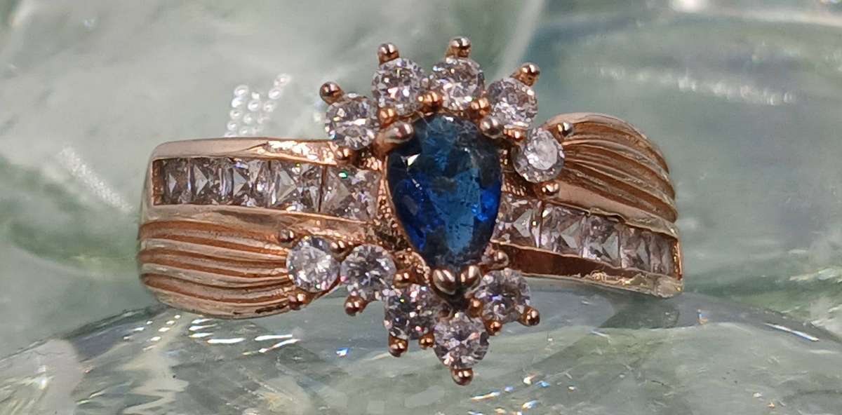 Sterling Silver Ring/Gilded/