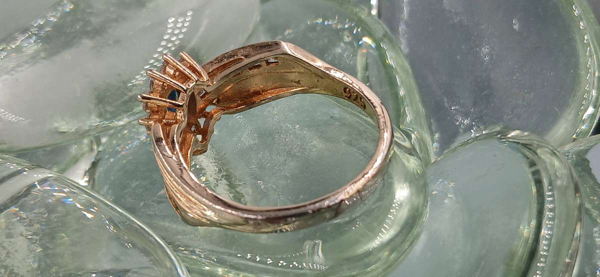 Sterling Silver Ring/Gilded/