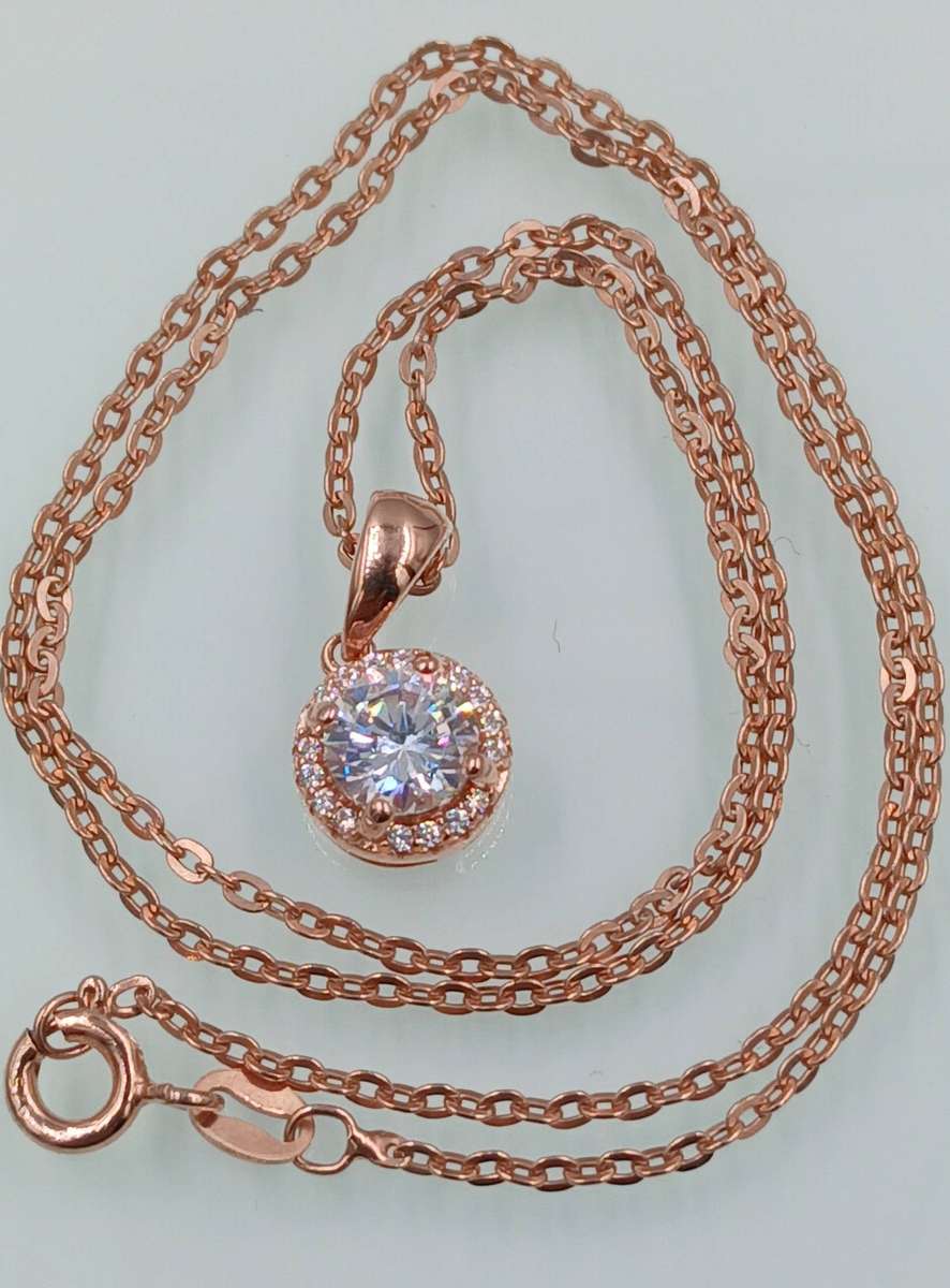 Dainty Sterling Silver Necklace/ Gilded/