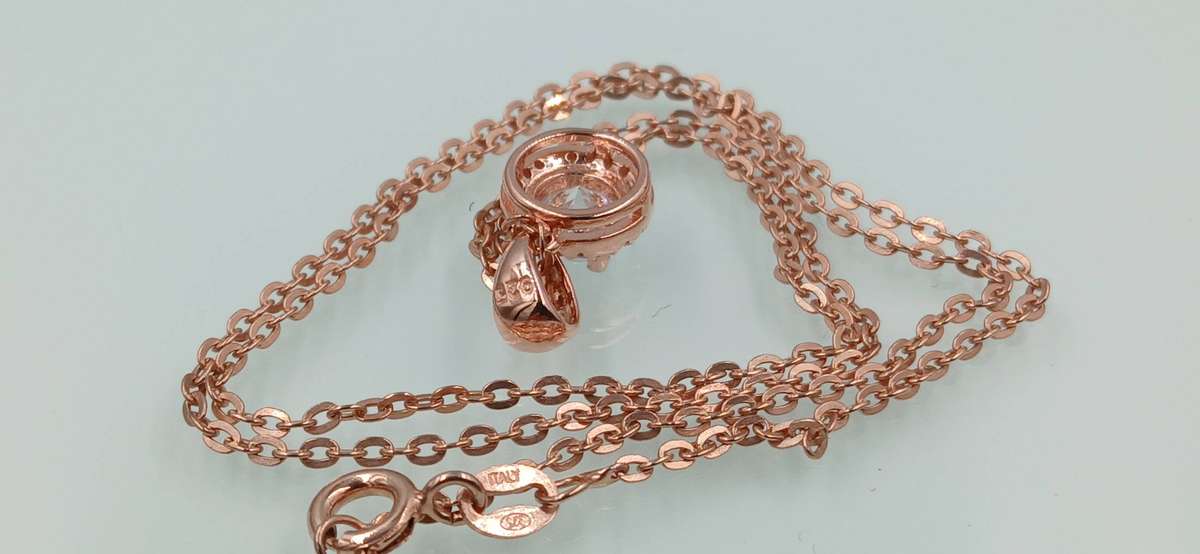 Dainty Sterling Silver Necklace/ Gilded/