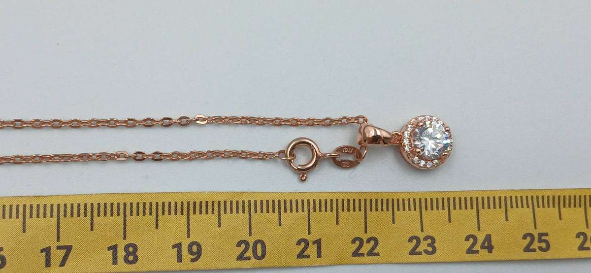 Dainty Sterling Silver Necklace/ Gilded/