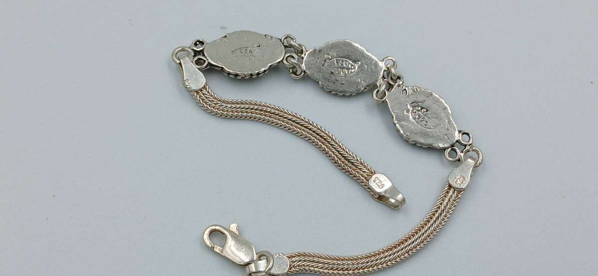 Hematite Sterling Silver Bracelet