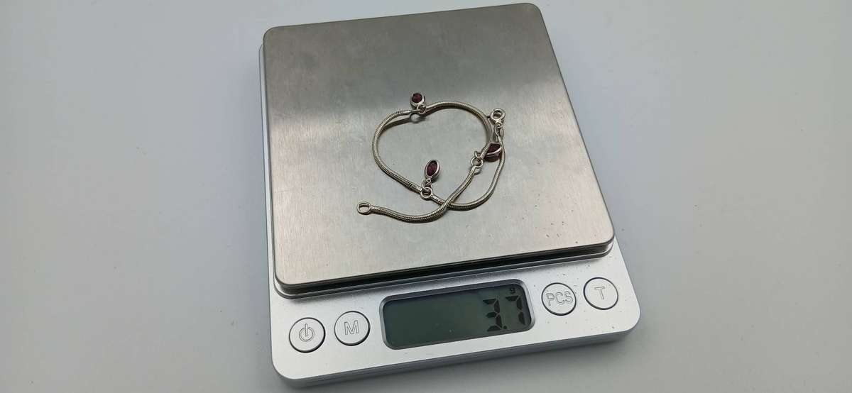 Elegant Sterling Silver Amethyst Bracelet