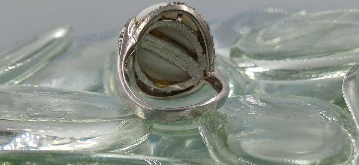 Abstract Sterling Silver Ring