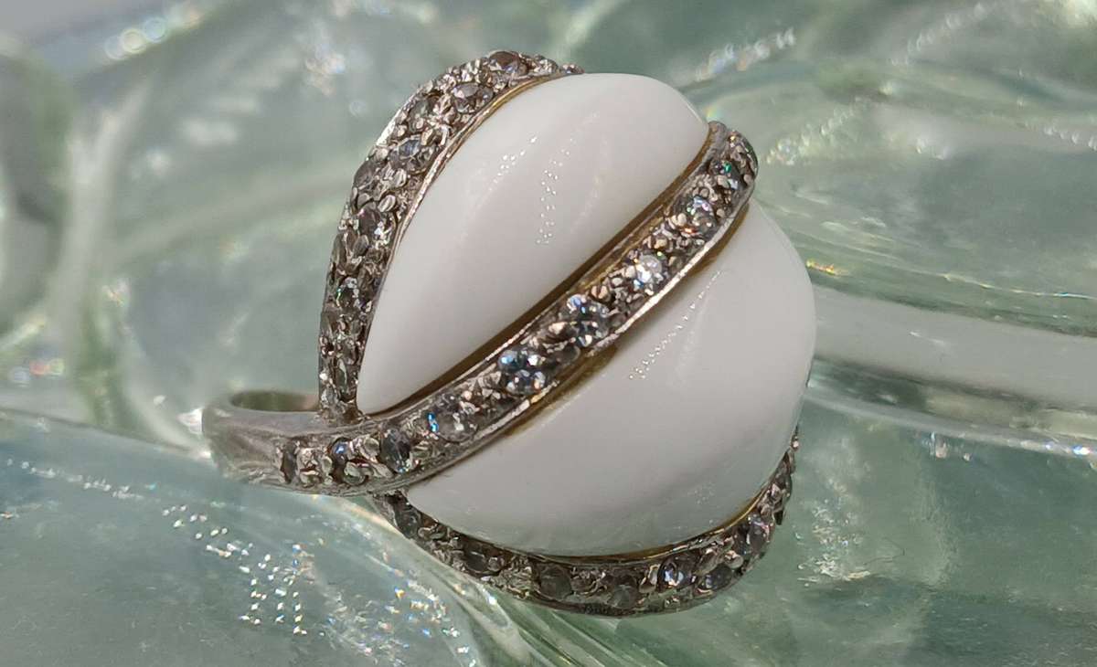 Abstract Sterling Silver Ring