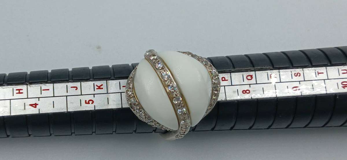 Abstract Sterling Silver Ring