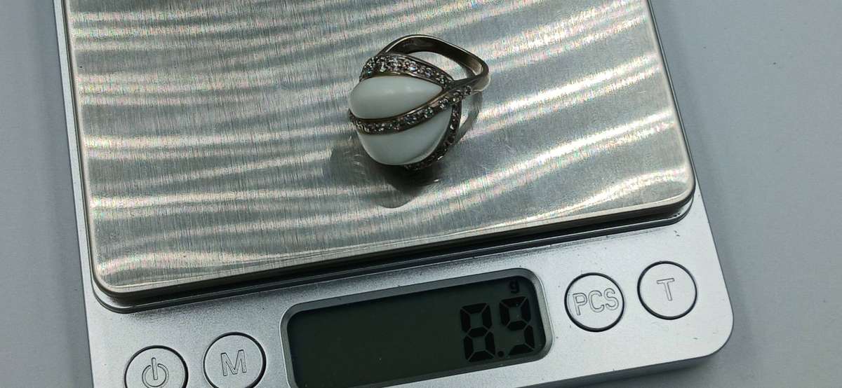 Abstract Sterling Silver Ring