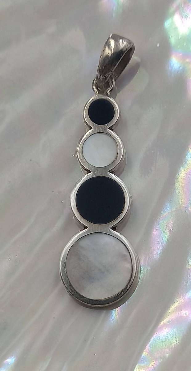 Onex and Mother of Pearl Sterling Silver Pendant