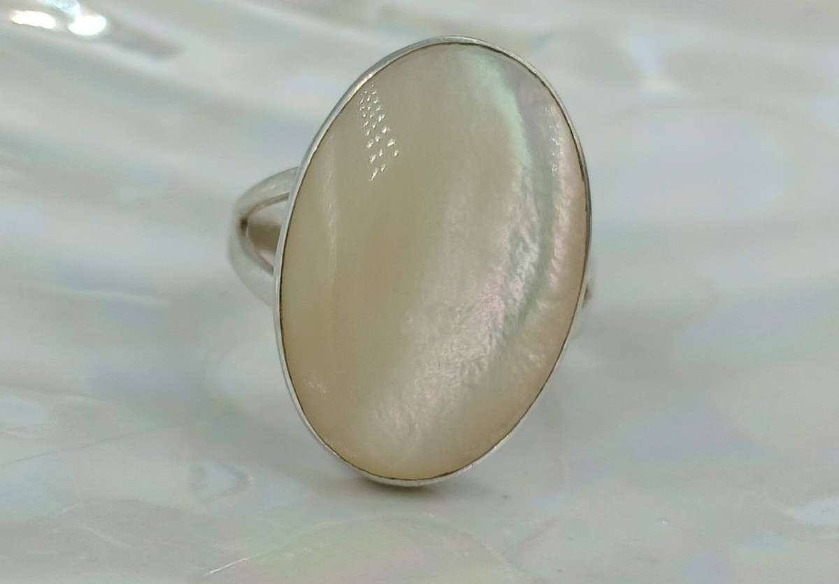 Mother of Pearl Sterling Silver Ring