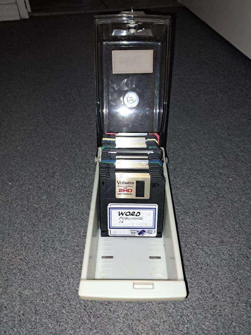 1.44 Floppy Disk holder with 27 disks