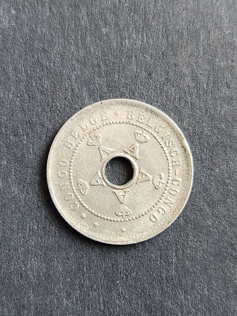 Belgium Congo 5 Centimes 1921 - as per photograph