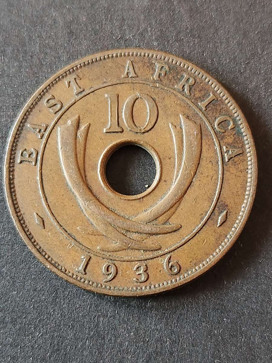 East Africa 10 Cents 1936 - as per photograph