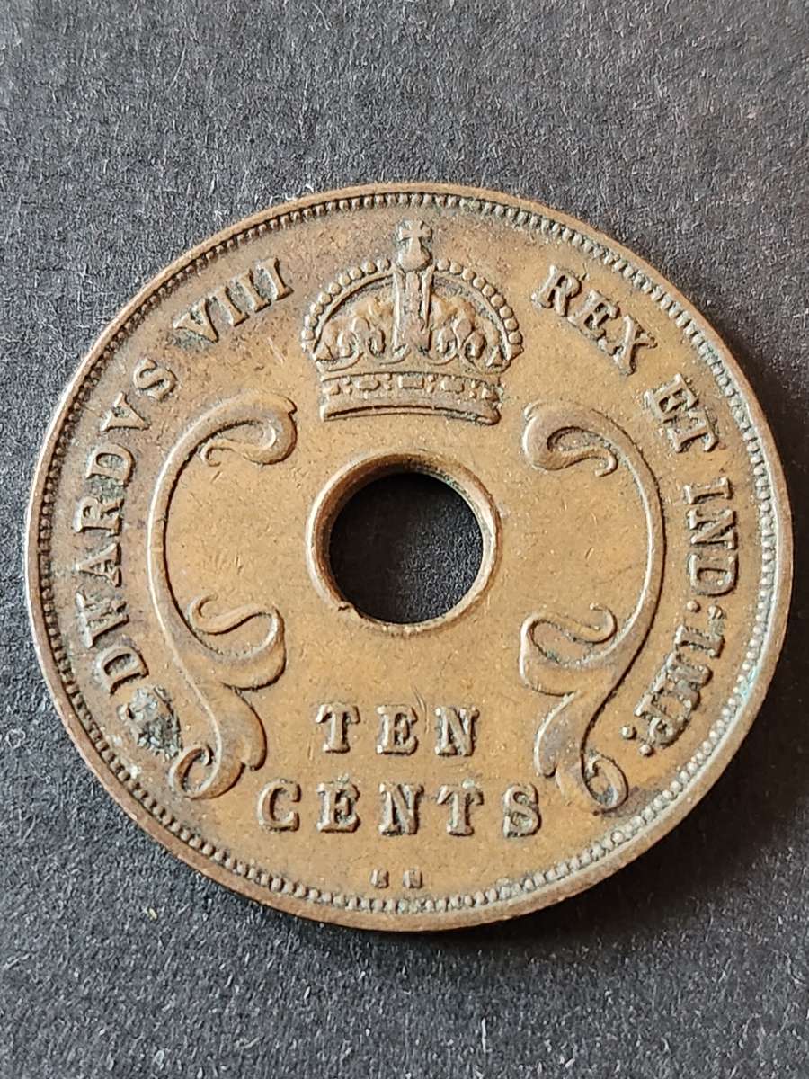 East Africa 10 Cents 1936 - as per photograph