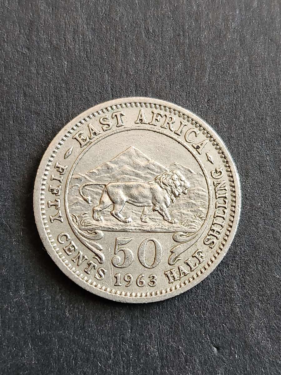 East Africa 50 Cents 1963 - as per photograph