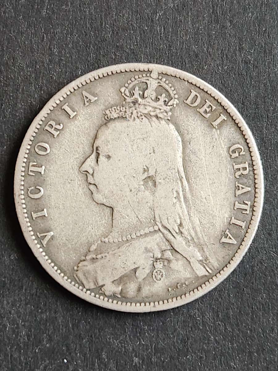 UK 1/2 Crown 1888 Silver - as per photograph
