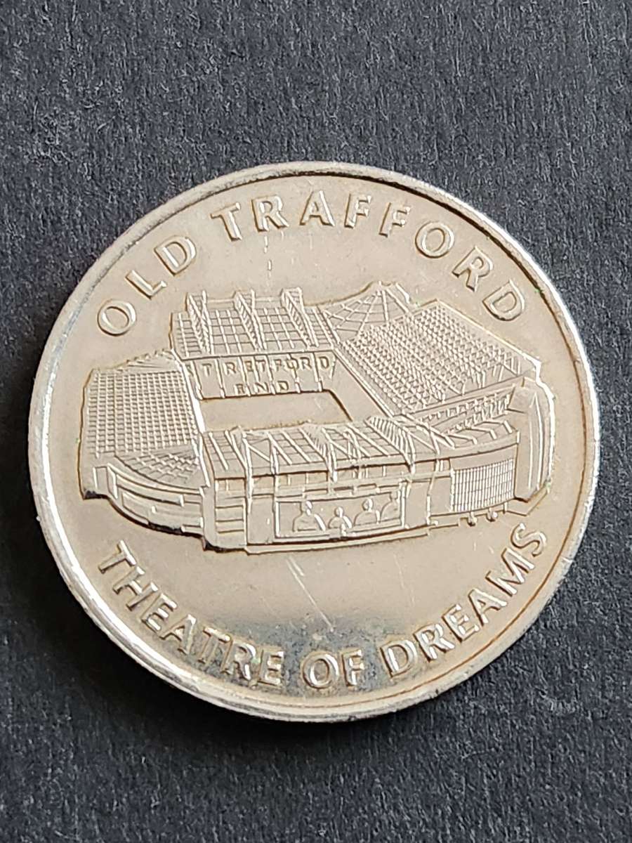 Manchester United Old Trafford Threatre of Dreams Nickel Plated Medallion- as per photograph