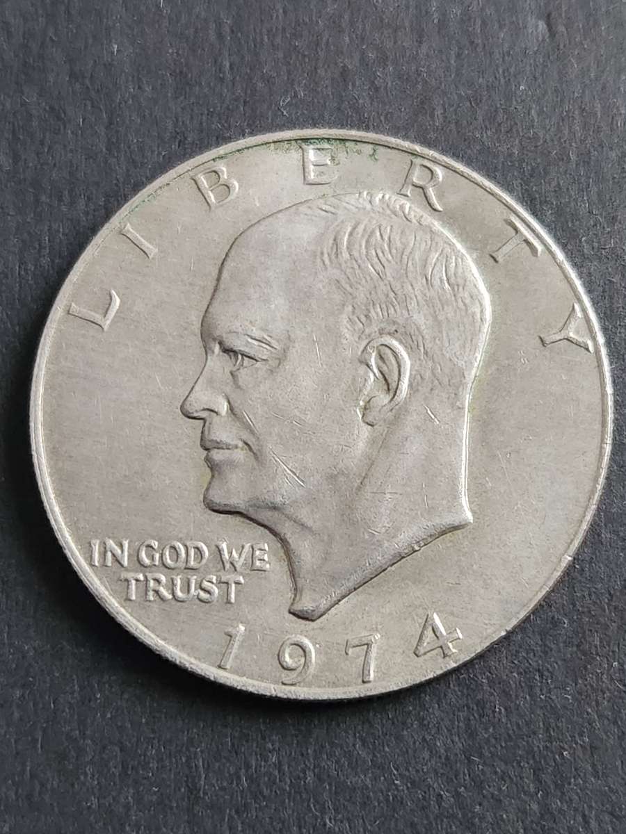 USA Eisenhower One Dollar 1974 - as per photograph