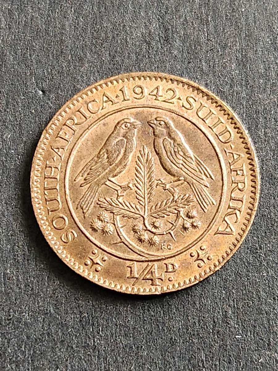 Union Farthing 1942 EF+/UNC - as per photograph