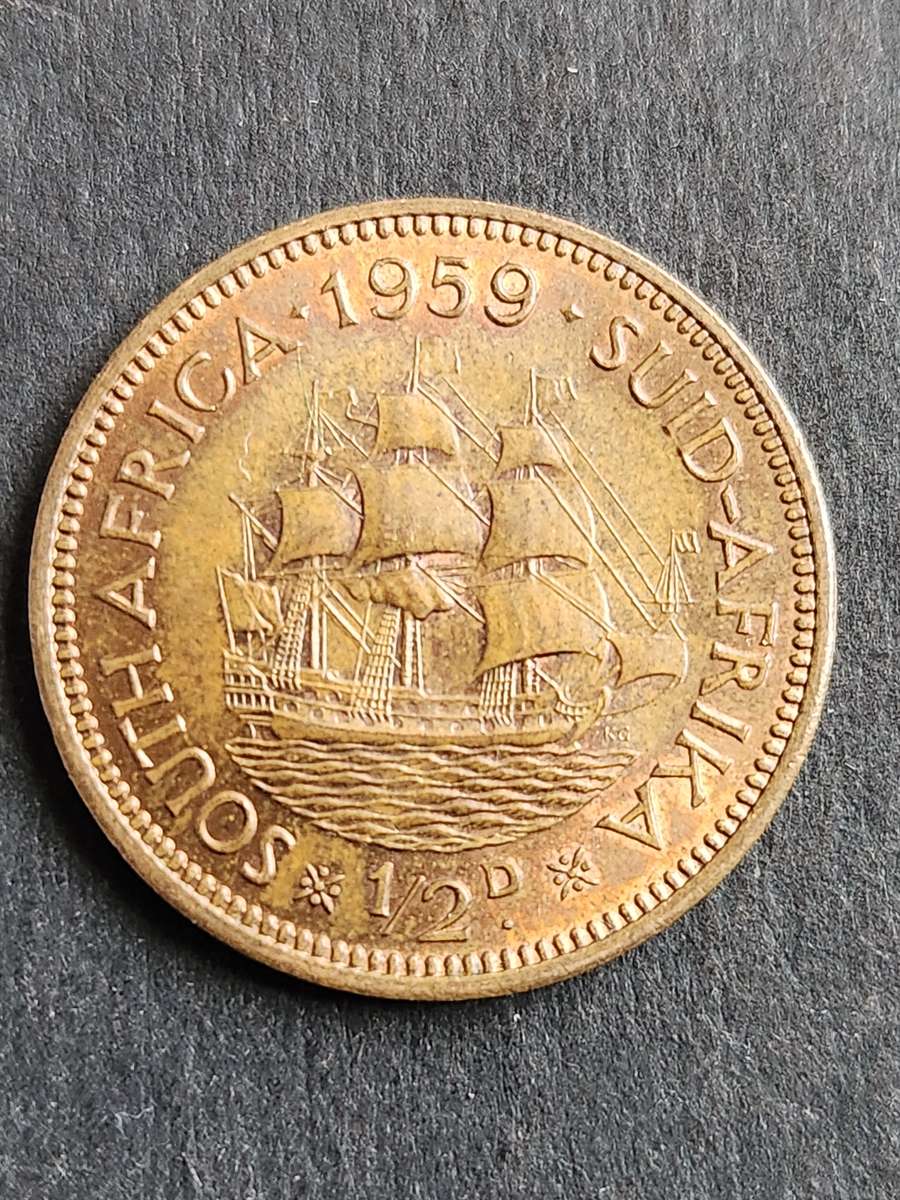 Union 1/2 Penny 1959 EF+/UNC  - as per photograph