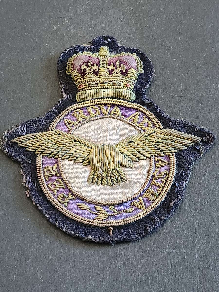 RAF Bullion Wire Badge - as per photograph