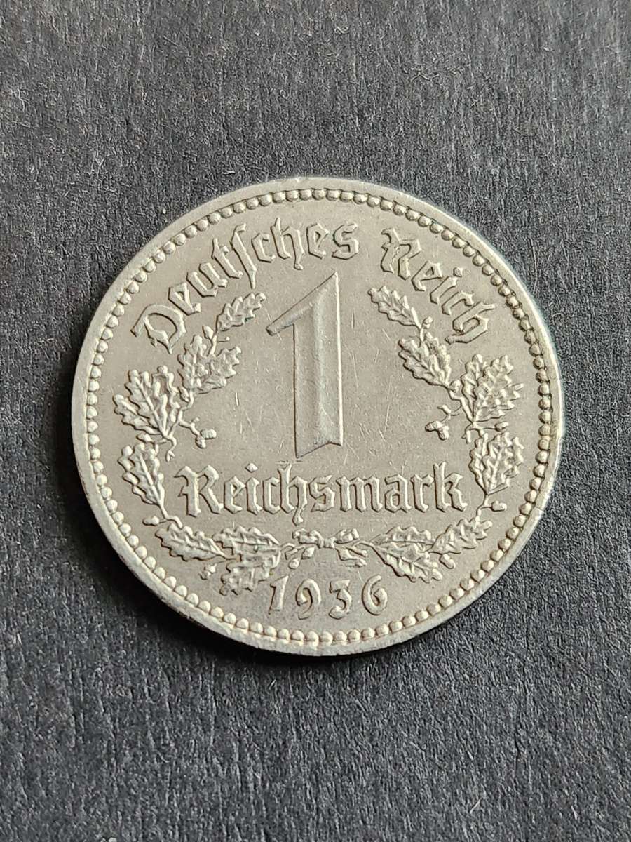 Deutsches Reich One Reich Mark 1936 - as per photograph