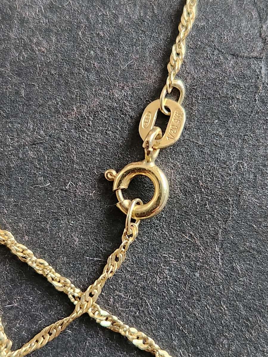 Vintage 1/20 9kt Sterling Silver Chain 1g (46 cm) - as per photograph