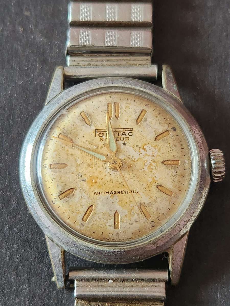 Vintage PontiacNageur Antimagnetic Men's Wrist Watch (not working) - As per photograph