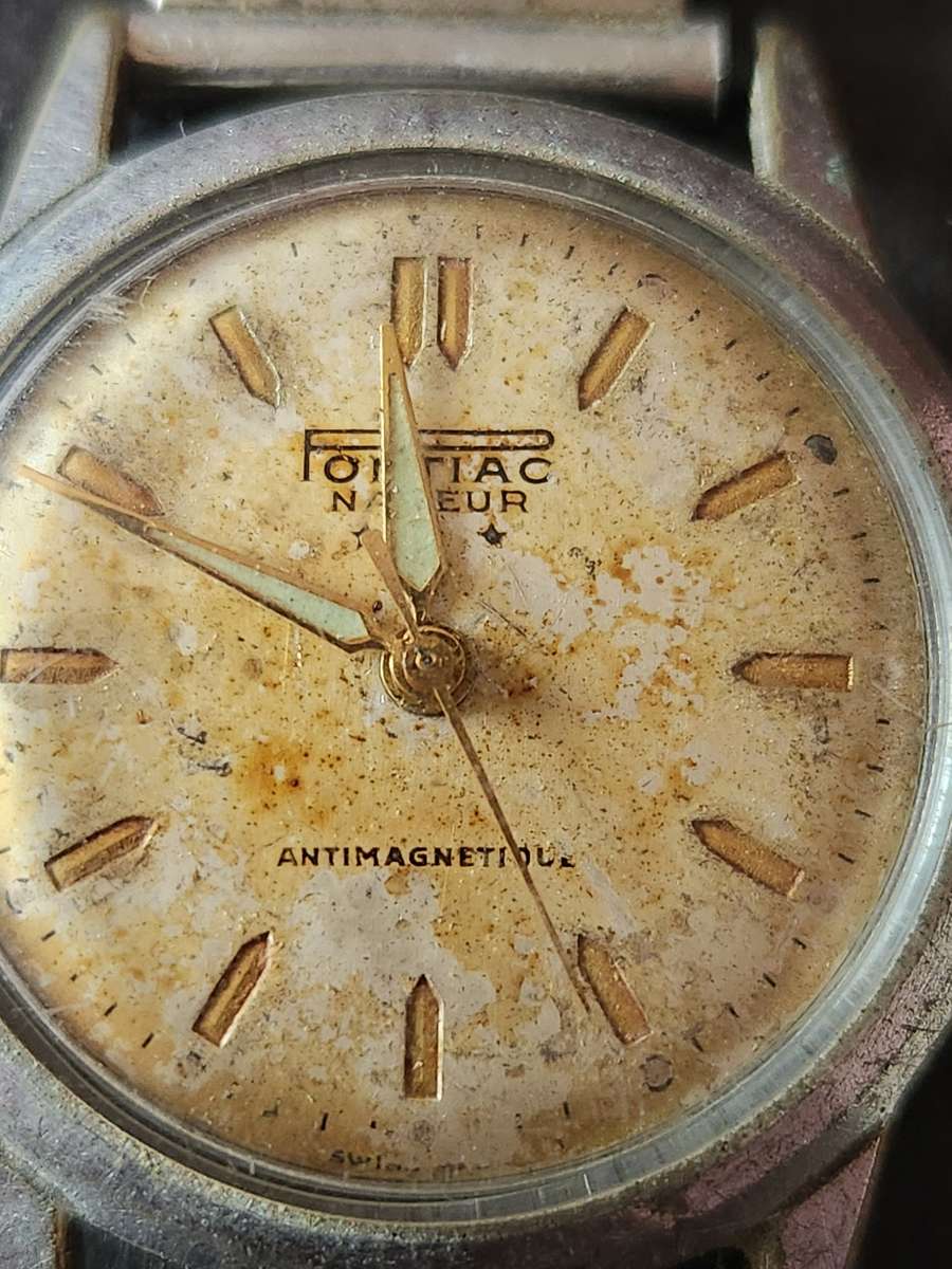 Vintage PontiacNageur Antimagnetic Men's Wrist Watch (not working) - As per photograph
