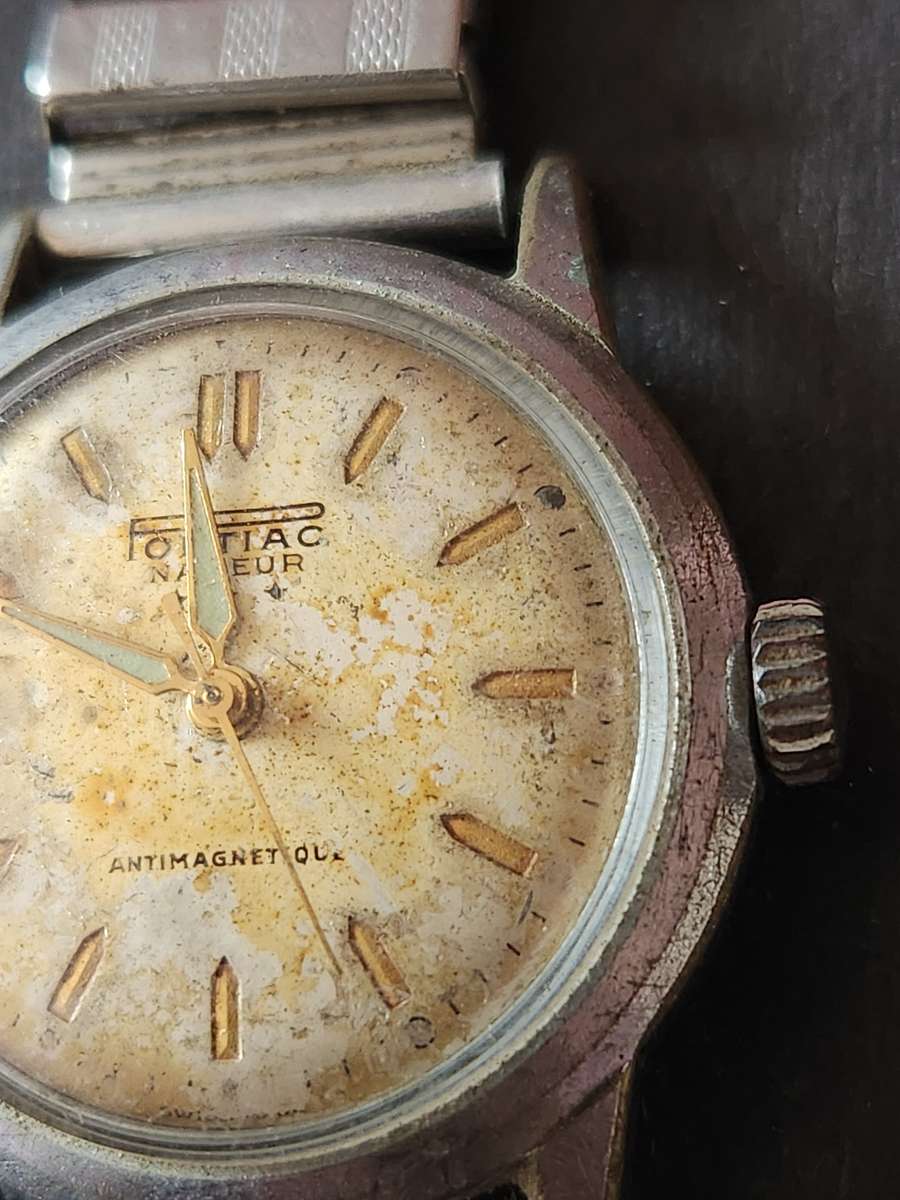 Vintage PontiacNageur Antimagnetic Men's Wrist Watch (not working) - As per photograph