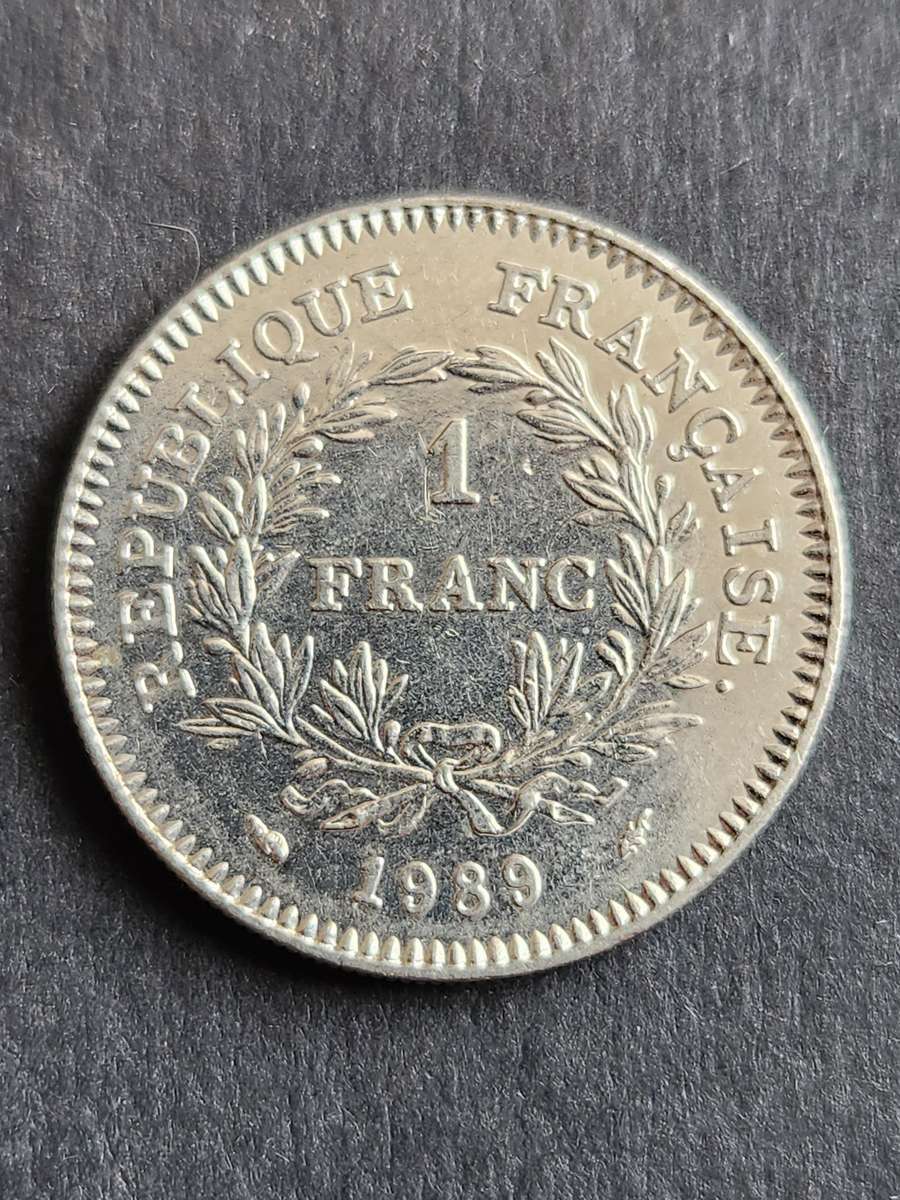 France One Franc 1989 (Estates General) - as per photograph