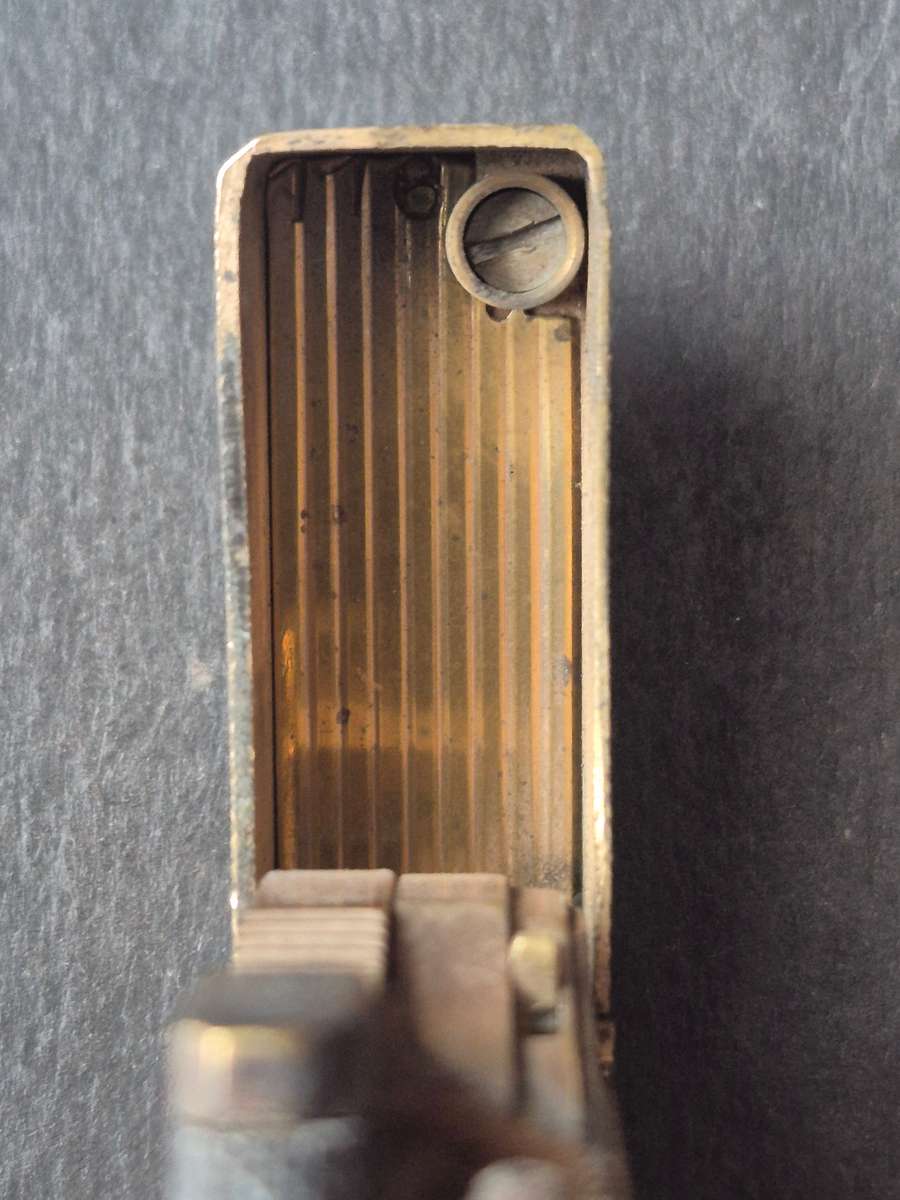 St. Dupont Lighter - made in France (large gold plated) - nice condition - needs to be gassed