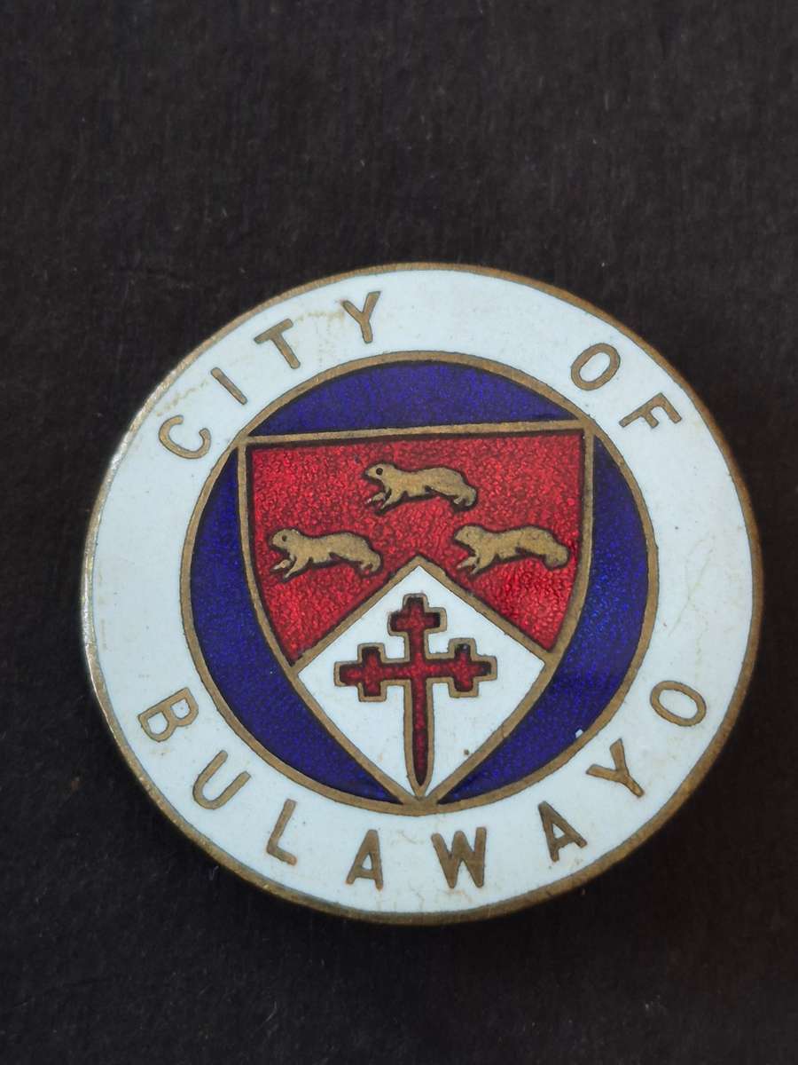 Enamel City of Bulawayo Pin Badge (pin broken)