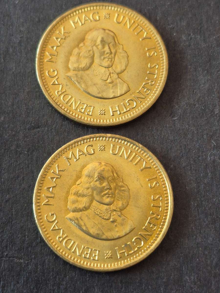 2 x Republic 1/2 Cents 1964 UNC