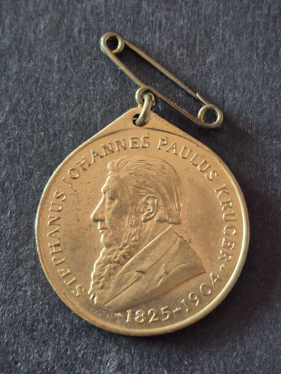 Bronze Medallion- unveiling of Paul Kruger statue Pretoria 11.10.1954