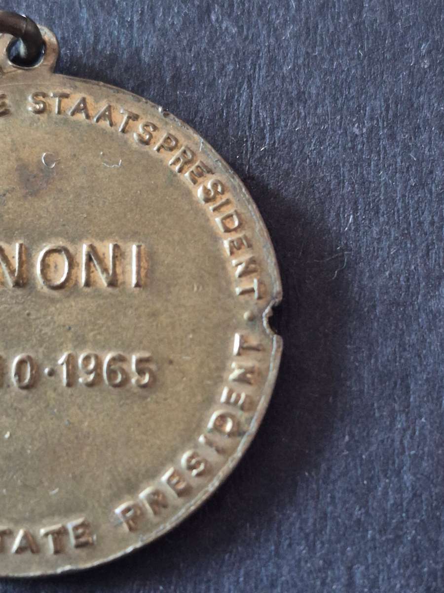 Bronze Medal to Commemorate the visit of the State President to Benoni 27.10.1965