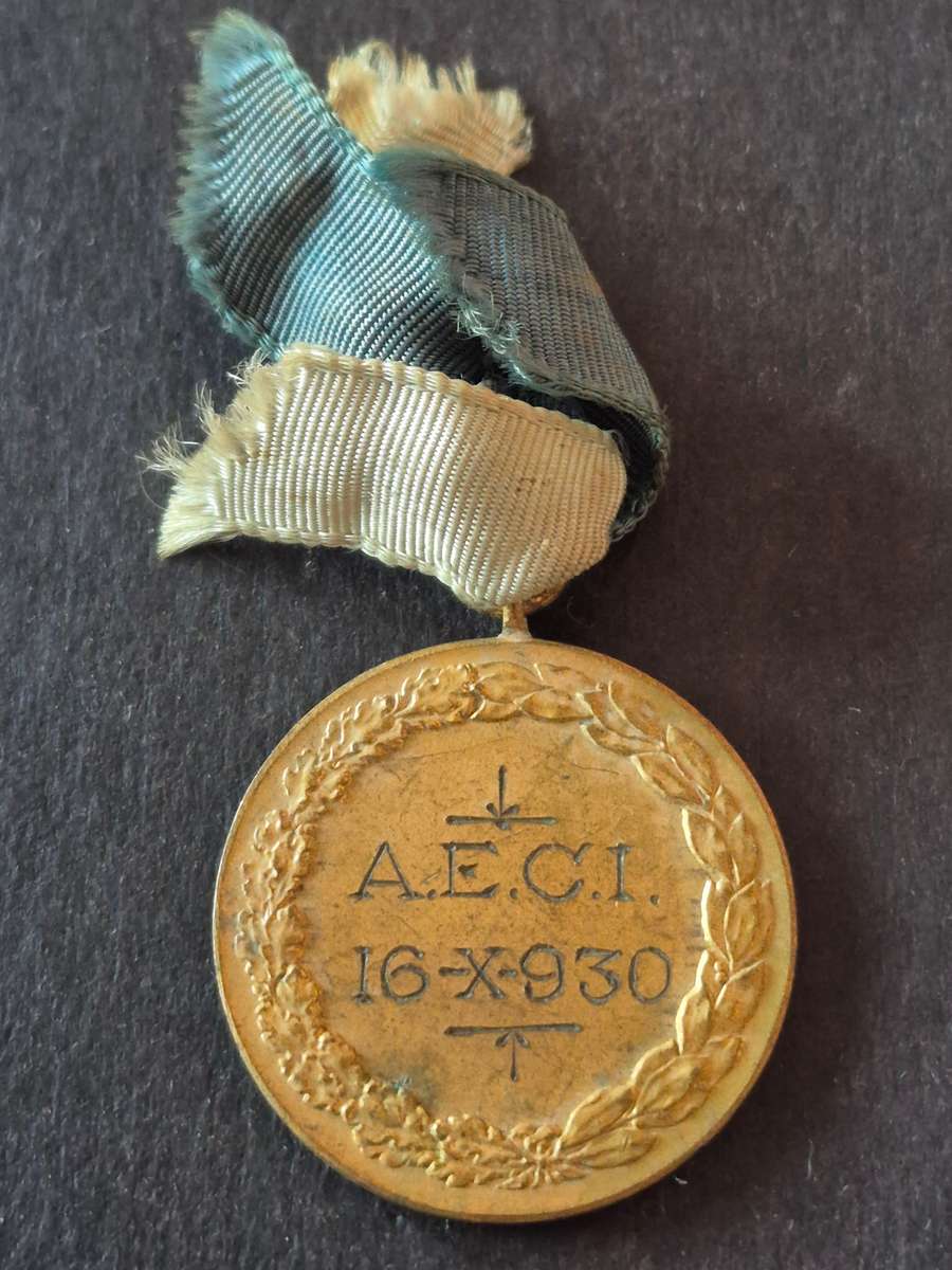 Bronze Tennis Medal 16/10/1930