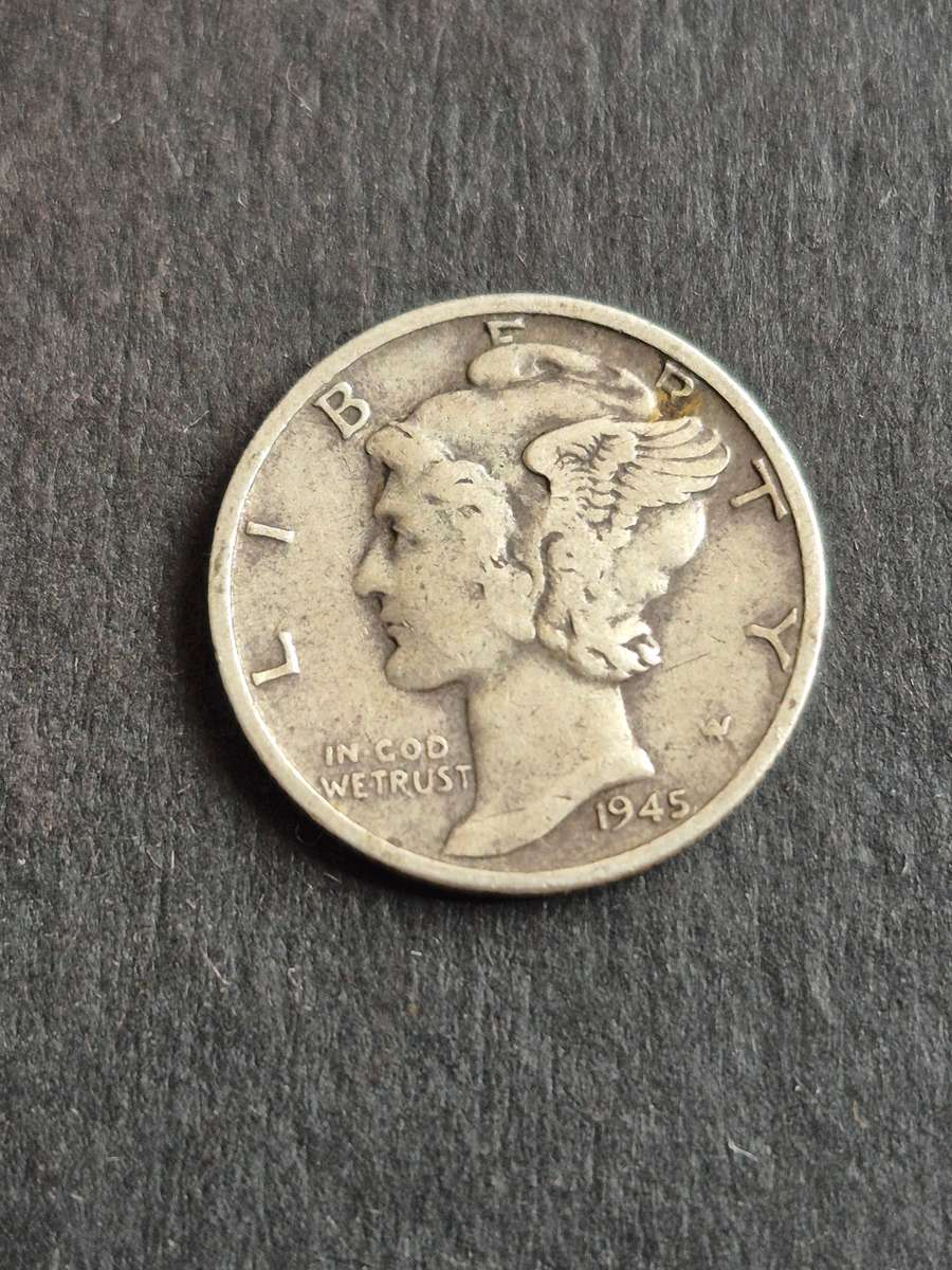 USA Mercury Dime 1945 Silver