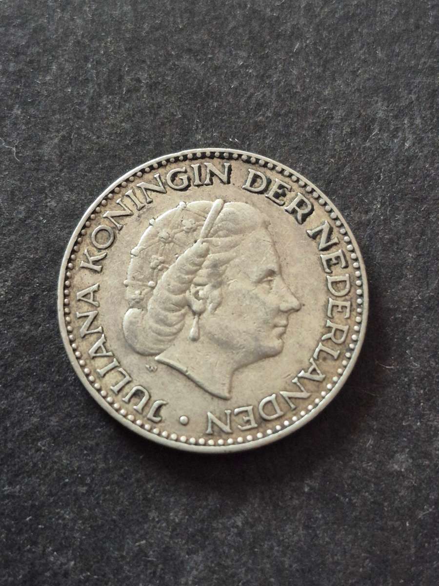 Nederlands One Gulden 1954 Silver