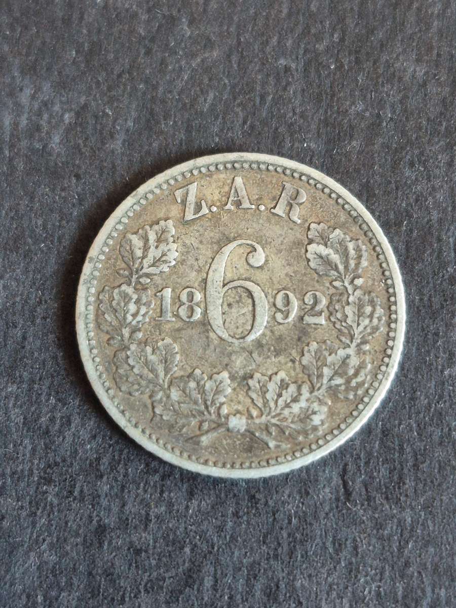 ZAR Sixpence 1896